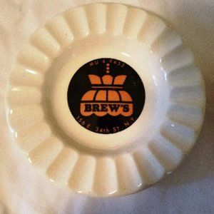 Vintage 2 Brews Pub Ashtray